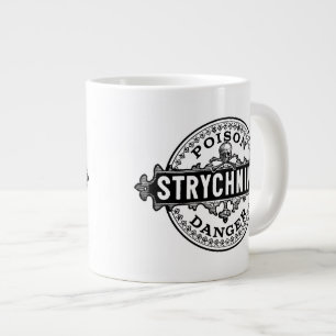 Strychnine  stijlgifteetiket grote koffiekop