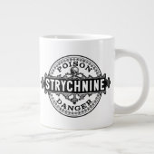 Strychnine  stijlgifteetiket grote koffiekop (Rechts)
