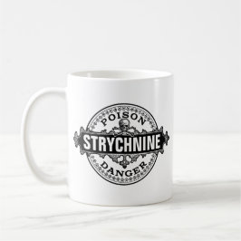 Strychnine stijlgifteetiket mok