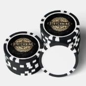 Strychnine  stijlgifteetiket pokerchips (Opstapeling)