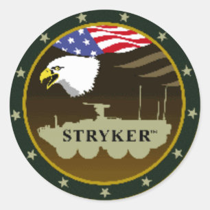 Stryker_logo Ronde Sticker