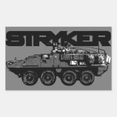 Stryker-Sticker Rechthoekige Sticker (Voorkant)