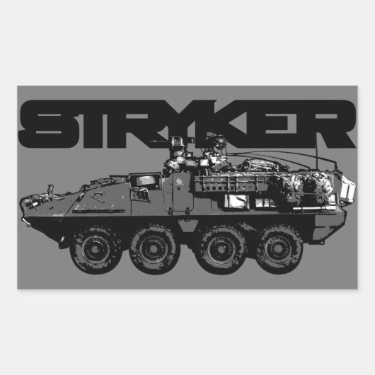 Stryker-Sticker Rechthoekige Sticker (Voorkant)