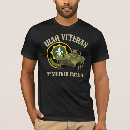 Stryker van de vierde SCR in Irak T-shirt (Voorkant)