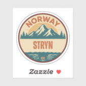 Stryn, Noorwegen Noorwegen Sticker (Vel)