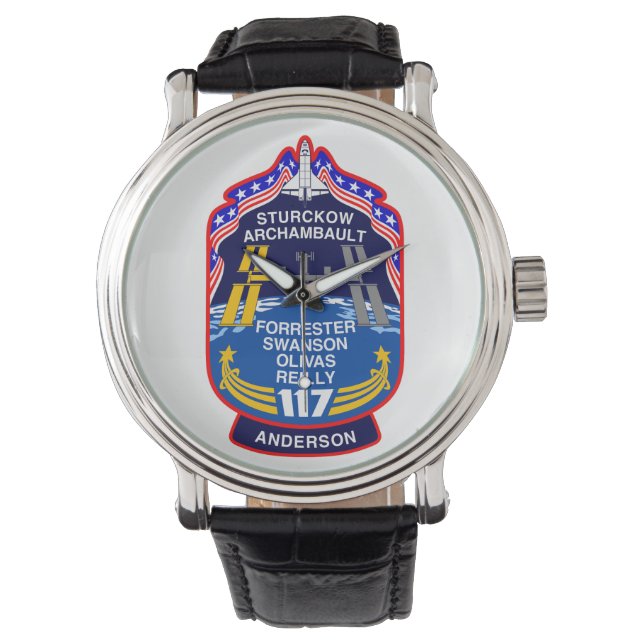 STS-117 Mission Patch Horloge (Voorkant)