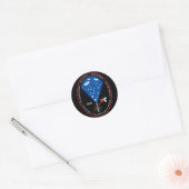STS-125 RONDE STICKER (Envelop)