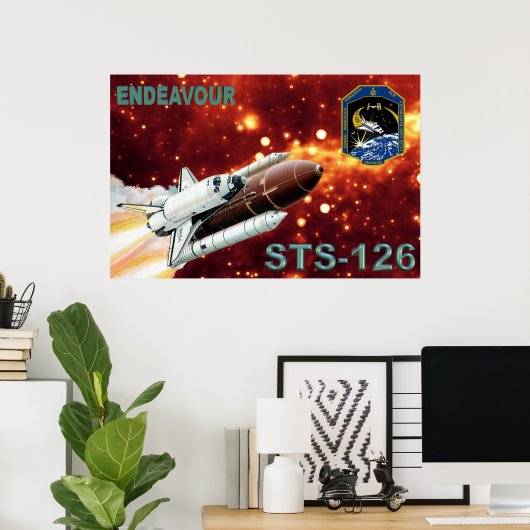 STS 126 Mission Poster (Thuiskantoor)