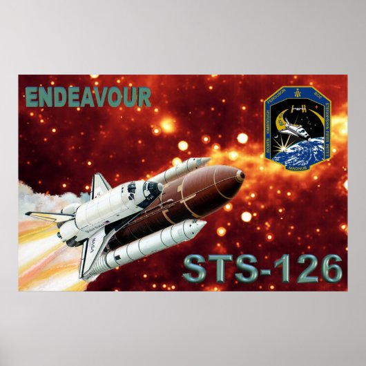 STS 126 Mission Poster (Voorkant)