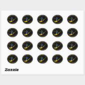 STS-127 Mission Patch Ronde Sticker (Vel)