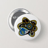 STS 134 Endeavor Ronde Button 5,7 Cm (Voorkant /achterkant)