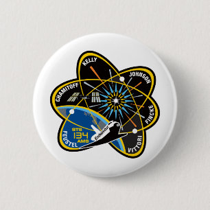 STS 134 Endeavor Ronde Button 5,7 Cm
