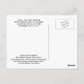 STS-135_Official_Crew_Foto Briefkaart (Achterkant)