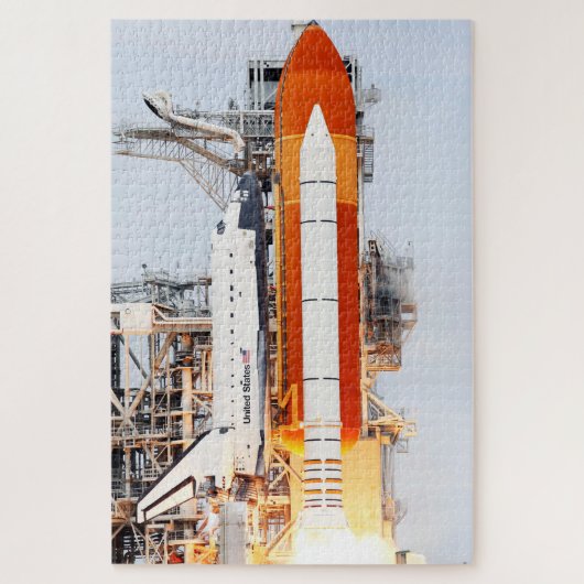 STS-135 Space Shuttle Atlantis Side Photo Launch Legpuzzel (Verticaal)
