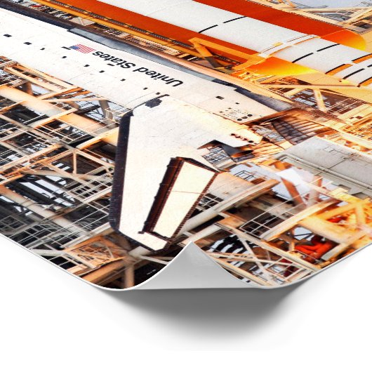 STS-135 Space Shuttle Atlantis Side Photo Launch Poster (Hoek)