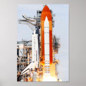 STS-135 Space Shuttle Atlantis Side Photo Launch Poster (Voorkant)