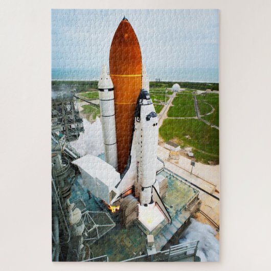 STS-135 Space Shuttle Atlantis Start Legpuzzel (Verticaal)