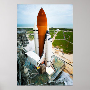 STS-135 Space Shuttle Atlantis Start Poster