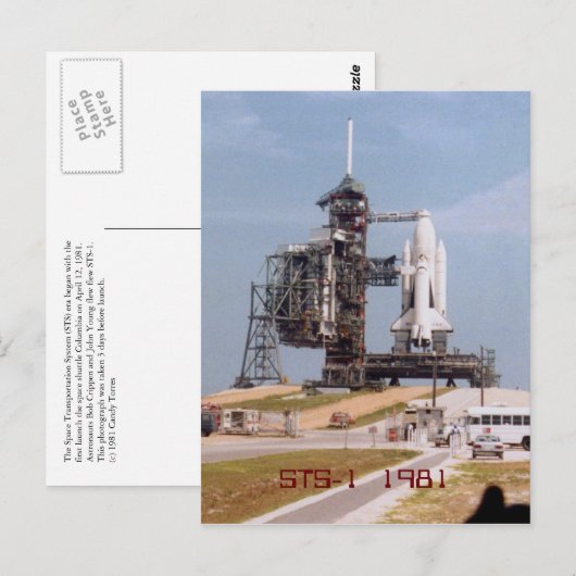 STS-1 1981 briefkaart (Voorkant / Achterkant)