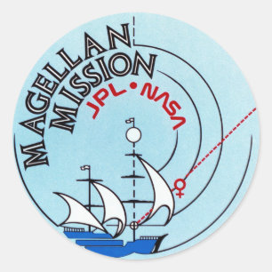 STS-30 Atlantis: Magellaan naar Venus Ronde Sticker