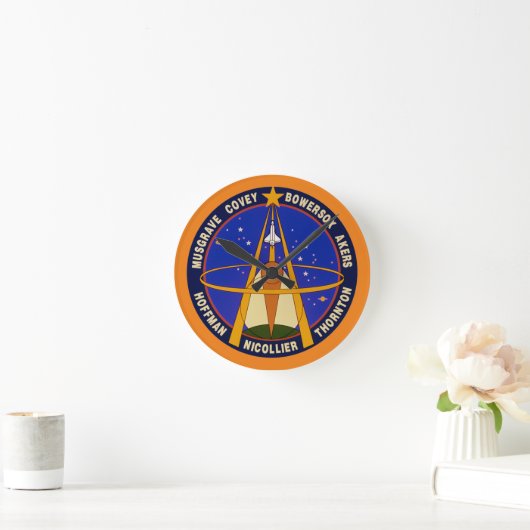 Sts-61-Mission Patch Ronde Klok (Huis)