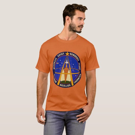 Sts-61-Mission Patch T-shirt (Voorkant volledig)