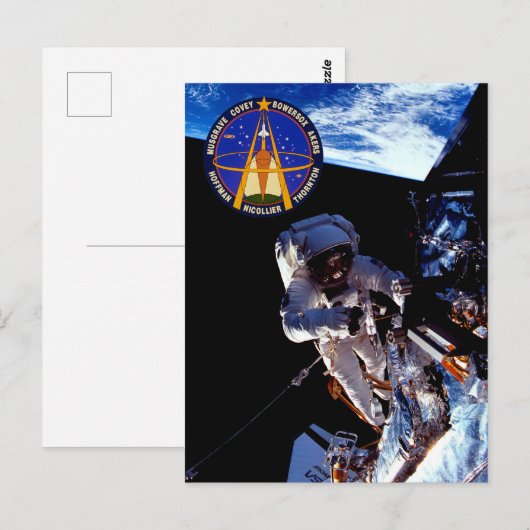 STS-61 (Musgrave EVA) Briefkaart (Voorkant / Achterkant)