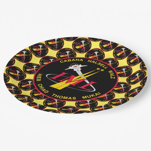 STS-65 Mission Insignia Papieren Bordje (Gekanteld)