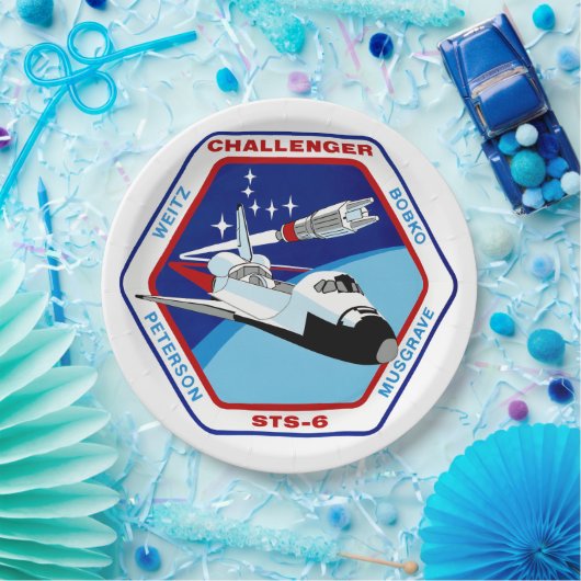 STS-6 INSIGNIA PAPIEREN BORDJE (Feest)