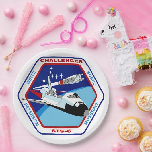 STS-6 INSIGNIA PAPIEREN BORDJE (Feest)