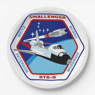 STS-6 INSIGNIA PAPIEREN BORDJE