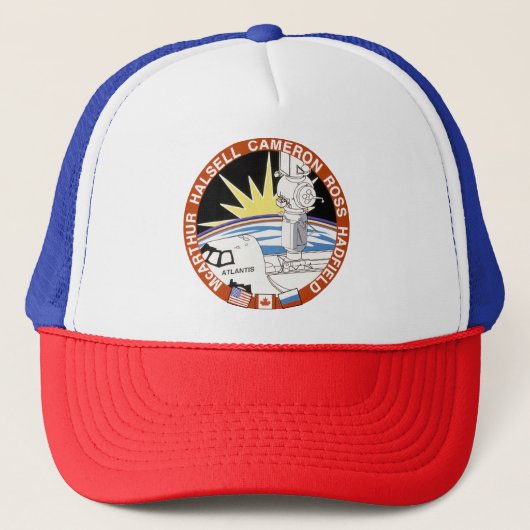 Sts-74 (Mission Patch) Trucker Pet (Voorkant)