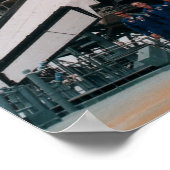 STS-77 Crewmembers stellen met Shuttle Endeavor Poster (Hoek)