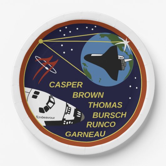 STS-77 PAPIEREN BORDJE (Voorkant)