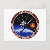 STS-7: Challenger OV-99 & Sally Ride Briefkaart (Voorkant)