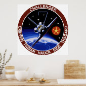 STS-7: Challenger OV-99 & Sally Ride Poster (Keuken)