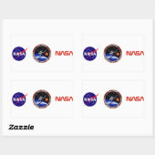 STS-7: Challenger OV-99 & Sally Ride Rechthoekige Sticker (Vel)