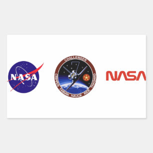 STS-7: Challenger OV-99 & Sally Ride Rechthoekige Sticker