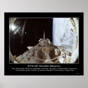 STS-90 NeuroLab Space Module. Poster