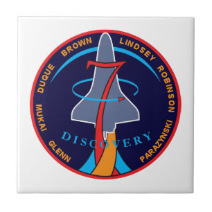 STS-95 Space Shuttle Discovery Mission Patch Logo Tegeltje