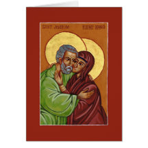 Sts Joachim & Anna Icon of Marital Love Kaart