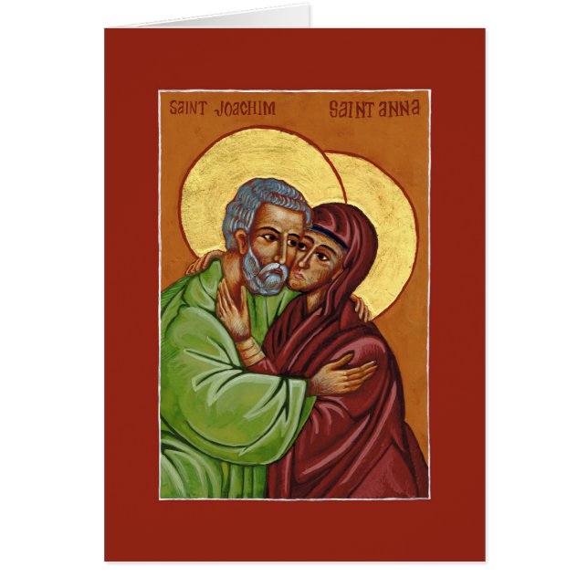 Sts Joachim & Anna Icon of Marital Love Kaart (Voorkant)