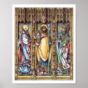 Sts. Joseph, Francis de Sales & Patrick Poster