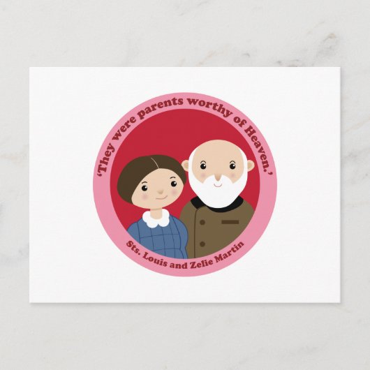 Sts. Louis en Zelie Martin Briefkaart (Voorkant)