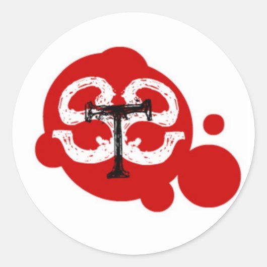 STS SPatter Ronde Sticker (Voorkant)