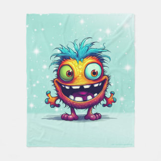 Stu 001 is de Mini Monster Troll Fleece Deken