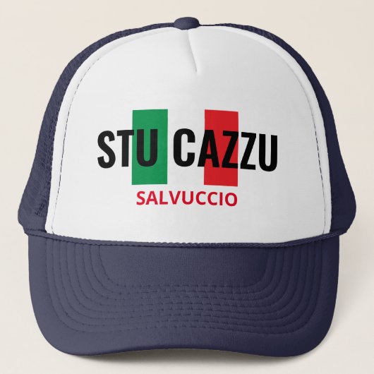 Stu Cazzu Persoonlijke Trucker Hat Pet (Voorkant)