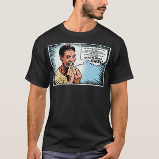 Stu Macher Scream Movie Comic Adaption Panel Art C T-shirt