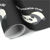 Stu-panda-ous Grappige Panda Pun Donker BG Cadeaupapier (Rol Hoek)