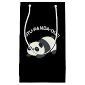 Stu-panda-ous Grappige Panda Pun Donker BG Klein Cadeauzakje (Voorkant)